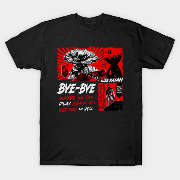 Raian Kure Brutality Ashura Kengan Anime Manga T-Shirt by JPNDEMON